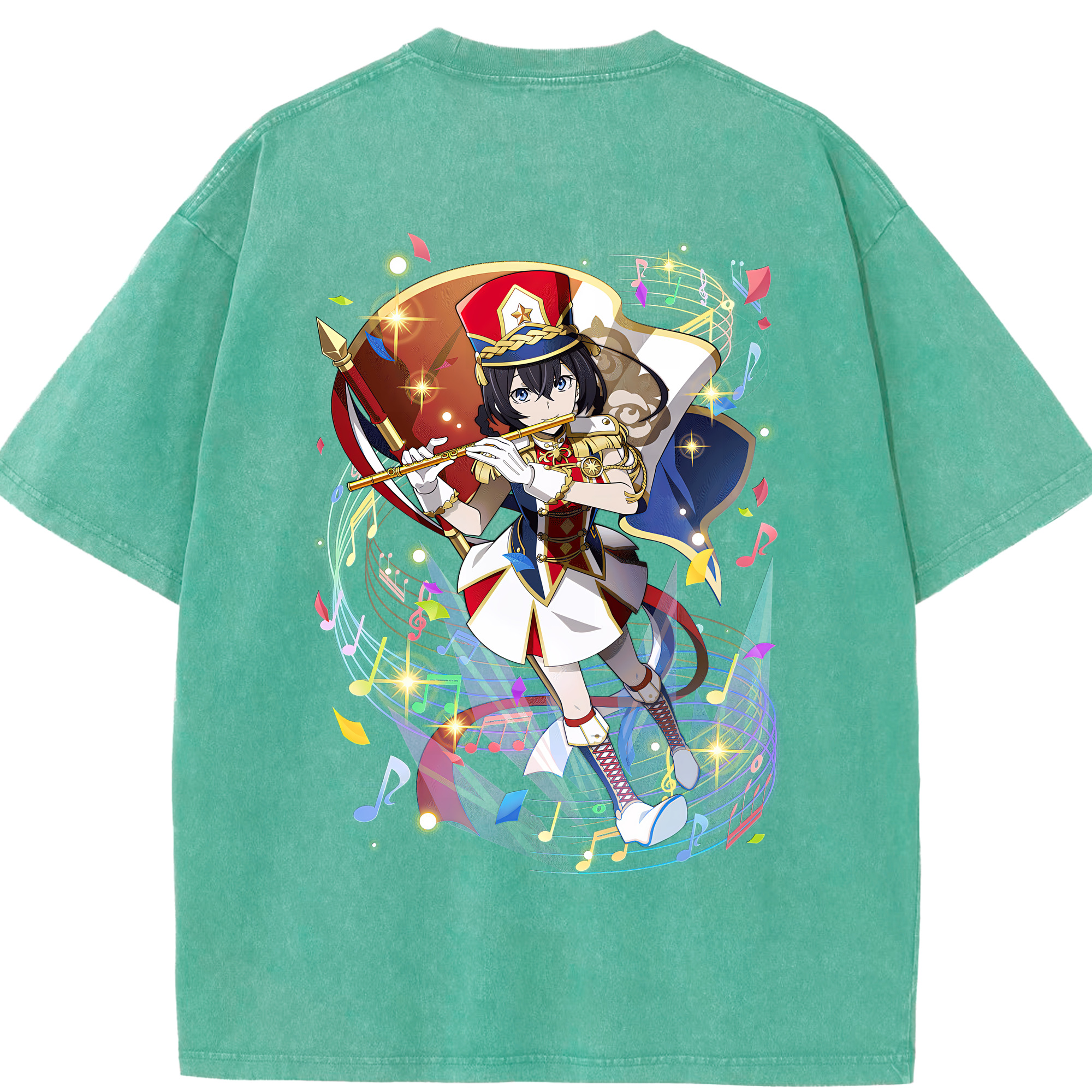（画像用） 文豪ストレイドッグス Bungo Stray Dogs 綿100% ヴィンテージ風 半袖Tシャツ（背面プリント）